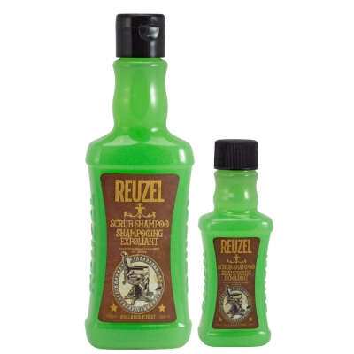 Комплект для мужчин Reuzel Duo: два скраб-шампуня